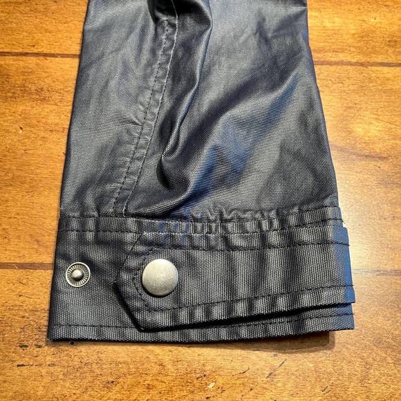 Gap Waterproof Womens Small Hooded Jacket Navy Blue Zip+Snap 400 S1272 - Picture 7 of 10